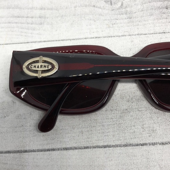 New old stock CHARME logo sunglasses Burgundy Red MOD main image 4